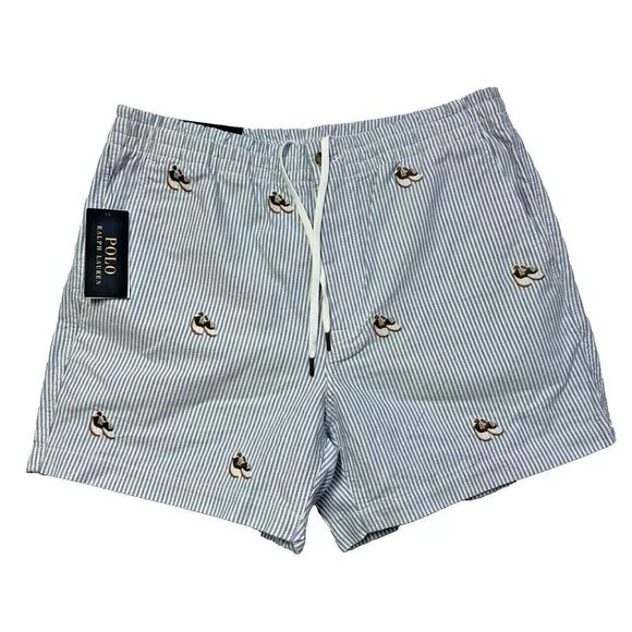 Polo Ralph Lauren Other - Polo Ralph Lauren Lg Classic Fit 5" Prepster Allover Saddle Shoes Oxford Shorts